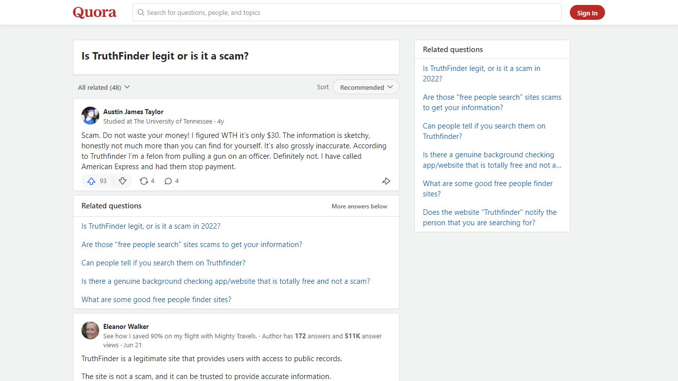 Is TruthFinder legit or is it a scam? - Quora